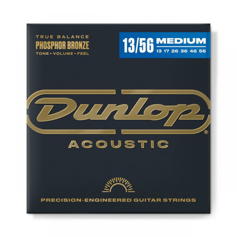 Набор струн DUNLOP DAP1356 PHOSHOR BRONZE ACOUSTIC GUITAR STRINGS (13-56)